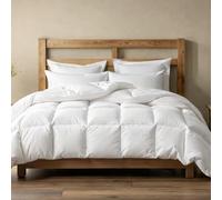 Alpes Blanc - Couette Naturelle 4 Saisons - 90% Duvet de Canard - Lot de 2 couettes jumelables par Pressions - Ultra légère et Chaude - Confort Haut de Gamme - Fabrication Française - 260x240 cm