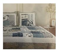 ALPES BLANC - Couvre lit Matin Bleu - 230x250 cm - 2 places