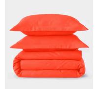 Alpes Blanc - Housse de Couette 240x280 100% Percale 80 Fils/cm² + 2 taies 50x70cm