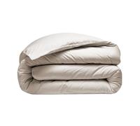 Alpes Blanc Housse de Couette 280x240 + 2 taies 65x65 cm - 100% Percale - Tissage serré 80 Fils - Finition Rabat - Traitement Easy Care