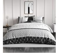 ALPES BLANC - Housse de couette CASTA 220x240 cm 57fils/cm² 100 % Coton