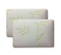 Alpes Blanc Lot de 2 Oreillers Rectangulaires à Mémoire de Forme Visco 40x60cm - Confort Ergonomique, Soutien Cervical Optimal, Déhoussable