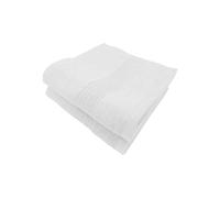 Alpes Blanc Lot de 2 Serviettes de Bain 600 g/m² - Coton & Bambou Ultra Doux, Absorbantes et Résistantes pour Salle de Bain Confort