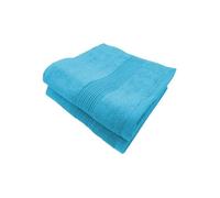ALPES BLANC - Lot de 2 Serviettes de Bain 600g Bleu canard - Coton & Bambou Ultra Douces, Absorbantes et Résistantes - 70x140 cm