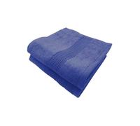 ALPES BLANC - Lot de 2 Serviettes de Bain 600g Bleu Pacifique - Coton & Bambou Ultra Douces, Absorbantes et Résistantes - 100x150 cm