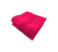 ALPES BLANC - Lot de 2 Serviettes de Bain 600g Fuchsia - Coton & Bambou Ultra Douces, Absorbantes et Résistantes - 70x140 cm