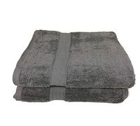 Alpes Blanc Lot de Serviettes de Bain 600 GR 100% Coton/Serviettes de Toilette et Linge de Bain/Ultra Doux et Absorbant (Dark Grey/Anthracite, 100_x_150_cm)