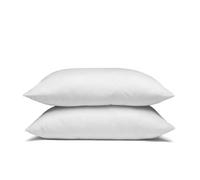ALPES BLANC - Pack 4 pièces - Oreillers super gonflants coton 65x65 cm + 2 sous taies - Ferme