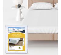 Alpes Blanc Protège Matelas Coton 400g/m² - Protège Matelas 400g/m² - 160x200 cm