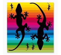 ALPES BLANC - Serviette de plage double Margouillat Multicolore 140x180 cm