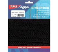 Alphabet, chiffres et symboles autocollant 8 x 8 mm noir - apli agipa Noir G