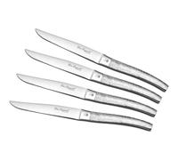 ALPHONSE Coffret en bois palette de 4 Couteaux à Steak acier manche écorce LOU LAGUIOLE