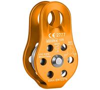 ALPIDEX Poulie de Renvoi 22 KN | Fix Pulley | Poulie de Mouflage | Norme EN12278 | Câbles Jusqu'à 13 mm Diamètre | Palan à Câble | Treuil Guide Câble | Oulies de Levage, Couleur:Orange