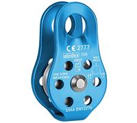 ALPIDEX Poulie de Renvoi 22 KN | Fix Pulley | Poulie de Mouflage | Norme EN12278 | Câbles Jusqu'à 13 mm Diamètre | Palan à Câble | Treuil Guide Câble | Oulies de Levage, Couleur:Bleu