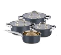 Alpina Batterie Induction 7 Pièces Casseroles Inox