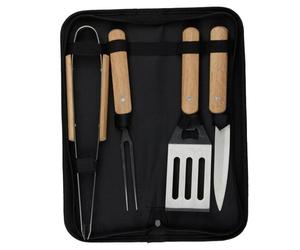 Alpina BBQ Toolset - Ensemble de 4 pièces avec sac de rangement