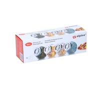Alpina Bocaux de rangement en verre - 4 pièces
