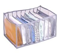 alpina Boîte de Rangement pour Vêtements - Rangement Pliable avec 9 Compartiments - Matériau Respirant - Convient pour Armoire, Tiroir et Étagère - Organisateur pour Chemises, Pantalons et Pulls