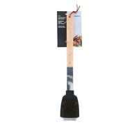 Alpina Brosse et grattoir 2-en-1 pour barbecue en acier inoxydable