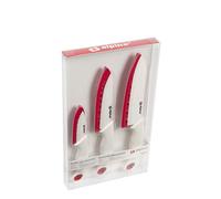 Alpina CE2601008 Ensemble de 3 Couteaux Céramique Blanc 35 x 32,5 x 36 cm