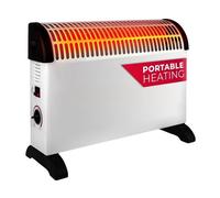 alpina Radiateur Convecteur 1500W - Chauffage Électrique à Convection Sur Pied - Chauffage Soufflant avec Thermostat Réglable - Radiateur d’Appoint Intérieur - 50 x 18 x 33 cm - Blanc