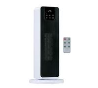 alpina Chauffage d’Appoint Électrique 2000W avec Affichage Numérique - Radiateur Soufflant Céramique Oscillant avec Poignée - Radiateur Électrique pour Pièces jusqu’à 20 m² - 21x21x46 cm