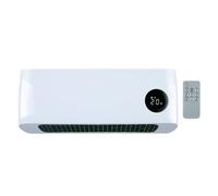 alpina Chauffage Mural 1000-2000W - Chauffage Céramique PTC avec Télécommande - Réglable en Température et Minuterie - Radiateur Mural pour Intérieur, Blanc