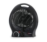 Alpina - Chauffage Soufflant Électrique LQ801-2000W Air Chaud Froid - Thermostat Réglable Protection Surchauffe - Portable pour Bureau Chambre Camping - Noir