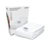 alpina Electric Blanket - Couverture chauffante - 3 niveaux - lavable - 1 personne - 150x80cm