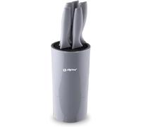 alpina Ensemble de Couteaux en Bloc - Couteaux de Cuisine - 6 Pièces - Set de Couteaux - Acier Inoxydable - Gris