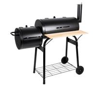 Alpina Smoker Barbecue - Fumoir BBQ - avec fumoir séparé - cheminée réglable - 104 x 58 x 114 cm