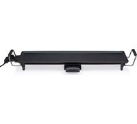 alpina Gril de table Teppanyaki 230W - 70 x 23CM - Plaque de gril Plancha 2000W - Plaque de gril avec revêtement antiadhésif - Température réglable - Noir