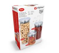 Alpina Lot de 3 bocaux de rangement