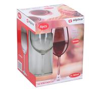 ALPINA Lot de 4 verres à vin fumés - 465 ml