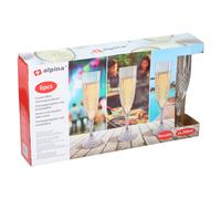 ALPINA Lot de 6 flûtes à champagne - 200 ml