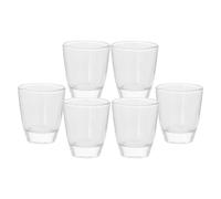 Alpina Lot de 6 verres à shot 45 ml – Transparent – Lavables au lave-vaisselle