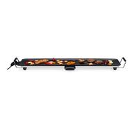 alpina Teppanyaki Griddle XXL - Grille - 100x20cm - 2000W - Thermostat réglable - Revêtement anti-adhésif - Noir
