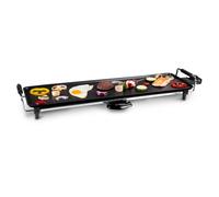 alpina Plaque de gril Teppanyaki Plancha électrique - 1800 Watt - 70 x 23 cm - Anti-anbaklaag - Thermostat - Récupérateur de graisse