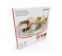 Alpina Plateau de service tournant en verre - Ø 32 cm