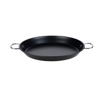 alpina Poêle à Paella Ø39,5 cm - Plat à Paella Anti-Adhérent avec Poignées - Compatible Induction, Gaz, Céramique, Halogène et Électrique