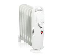 alpina Radiateur Bain d'huile - Chauffage Huile Électrique 850W avec Thermostat Réglable - Protection Contre la Surchauffe - Radiateur Compact avec Poignée et Large Base - 7 Ailette