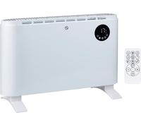 alpina Radiateur soufflant électrique 2000W - Radiateur électrique convecteur - Radiateur rayonnant avec thermostat réglable et 3 niveaux de chauffage - à poser ou à fixer au mur - blanc