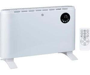 alpina Radiateur soufflant électrique 2000W - Radiateur électrique convecteur - Radiateur rayonnant avec thermostat réglable et 3 niveaux de chauffage - à poser ou à fixer au mur - blanc
