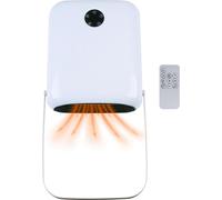 alpina Radiateur soufflant salle de bain 750/2000W - Radiateur de salle de bain avec 2 niveaux de chauffage et minuterie de 24 heures - Radiateur électrique IP22 - Chauffage avec télécommande et prote