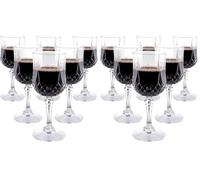 alpina Set de Verres à Vin - 6 Pièces - 200ML - Effet Cristal - Plastique (Lot de 2)