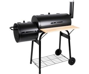 Alpina Smoker Barbecue - Fumoir BBQ - avec fumoir séparé - cheminée réglable - 104 x 58 x 114 cm