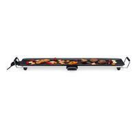 alpina Teppanyaki Griddle XXL - Grille - 100x20cm - 2000W - Thermostat réglable - Revêtement anti-adhésif - Noir