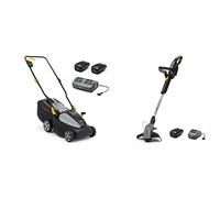 Alpina Tondeuse sans Fil AL1 3420 Li Kit, 34cm Largeur de Coupe, avec 2 Batteries 20V (2Ah) et Chargeur & ATR 20 Li Kit Débroussailleuse à Batterie, Coupe (25cm), avec Batterie 20V (2Ah) & Chargeur