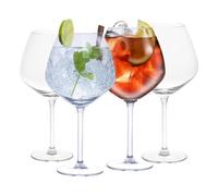 alpina Verre Gin Tonic Lot de 4 Grands Verres à Cocktail - Adaptés Au Verre Ballon Cocktail et aux Cocktails - 73 cl, Transparent.