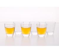Alpina Lot de 6 verres à shot 45 ml – Transparent – Lavables au lave-vaisselle